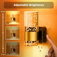LOHAS Bedside Amber Wand leuchte-Stil Nachtlicht Elegante dekorative Acryl Bubble-Design Wand stecker Nachtlichter für Schlafzimmer