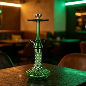 Accessoires portables pour chicha de style européen russe en aluminium de 19 pouces : tuyau, plateau et pinces - Product Image 4