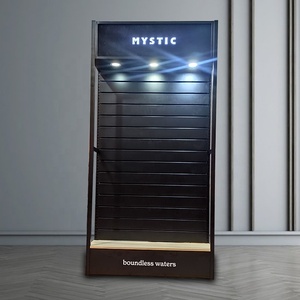 Mingtang Metal Slatwall Soporte de exhibición Estantes minoristas Tienda de teléfono Estante de decoración con ganchos - Product Image 4