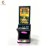 Machines de jeu vidéo à écran tactile vertical incurvé plat de 43 pouces avec cabinet de jeu à écran supérieur