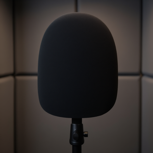 Éponge de microphone, grande mousse noire anti-vent pour enregistrement en studio - Product Image 2