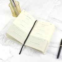 Carnet de notes relié en lin beige A5 avec impression personnalisée