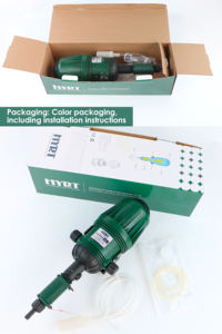 Injecteur de dosage proportionnel d'<span class=keywords><strong>engrais</strong></span> à entraînement hydraulique 0,4-4% Pompe doseuse <span class=keywords><strong>liquide</strong></span> intelligente automatique pour système d'eau avicole - Product Image 5