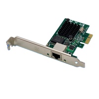 Carte LAN serveur interne PCI-E X1 BCM5721 à port unique/RJ45 Gigabit avec câble en cuivre pour ordinateurs de bureau – En stock