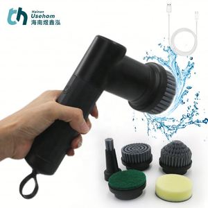 2024 Hot Sell USB Electric High Power Spin Scrubber for Kitchen 1800mAh IPX6 20W - Product Image 4