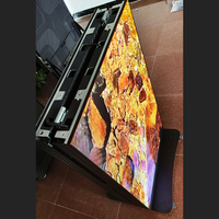 Layar Poster LED Full-Color IP65 untuk Luar Ruangan, Mesin Periklanan Lipat, Mobile, Sambungan Tanpa Celah, Layar Gob