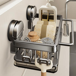 Égouttoir mural Venshine avec plateau en acier inoxydable pour robinet de cuisine, support de drainage multifonctionnel suspendu - Product Image 4