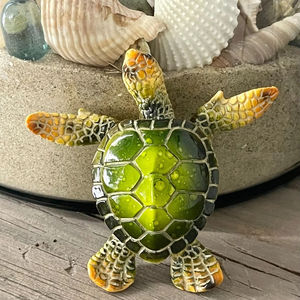 Aimant de réfrigérateur souvenir touristique personnalisé <span class=keywords><strong>en</strong></span> résine tortue de mer 3D, <span class=keywords><strong>Maurice</strong></span>, Palau, Seychelles, Tahiti, Maldives, peint à la main - Product Image 1
