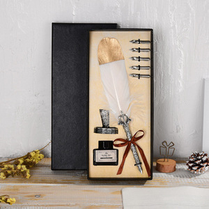 Encre noire <span class=keywords><strong>vintage</strong></span> cadeau de mariage <span class=keywords><strong>stylo</strong></span> Signature bureau école accessoires <span class=keywords><strong>plume</strong></span> <span class=keywords><strong>plume</strong></span> <span class=keywords><strong>stylo</strong></span> à bille - Product Image 3