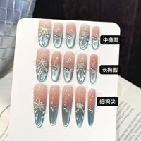 TSZS Faux Ongles de Luxe Faits Main à Coller, Mignons, Stiletto, Ovale, Effet Œil de Chat, Réutilisables, en Acrylique PMMA, Prêts à Porter, Vente en Gros