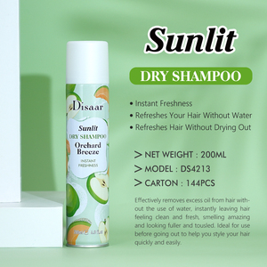 Shampooing sec naturel en poudre spray 4 types de bergamote, noix de coco, cerise, pomme, rafraîchit vos cheveux sans eau Shampooing sec - Product Image 6
