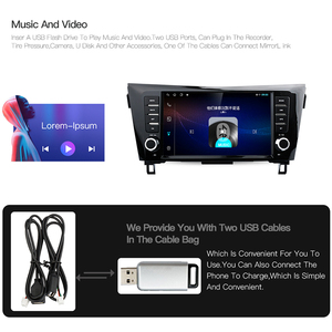 Autoradio multimédia Android 11 9 "pour <span class=keywords><strong>Nissan</strong></span> <span class=keywords><strong>Qashqai</strong></span> J11 X-Trai T32 Rogue Dualis 2013-<span class=keywords><strong>2019</strong></span> BT <span class=keywords><strong>Carplay</strong></span> - Product Image 5
