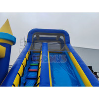 Château gonflable commercial d'extérieur pour enfants avec toboggan, combo château gonflable et maison de rebond à louer