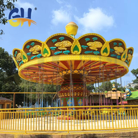 Manège attrayant à 36 places avec mouvement dynamique oscillant pour projets de parcs d'attractions à chaises volantes