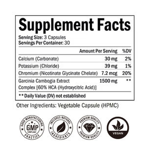 Cápsulas Supresoras del Apetito de Metabolismo Rápido de Marca Privada, Quemador de Grasa, Suplemento Adelgazante de Fruta de la Vid para Adultos - Product Image 6