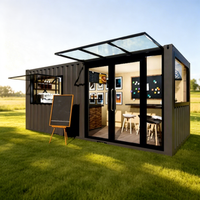 Maison conteneur de luxe respirante et pliable, moderne et minimaliste, prête à l'emploi, pour usage résidentiel, bureau familial, bureau, entrepôt