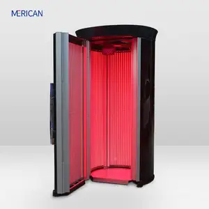 Bán chạy nhất 630nm liệu pháp ánh sáng đỏ thiết bị đứng lên photobiomodulation cho sử dụng nhà Salon chăm sóc da thúc đẩy tổng hợp collagen