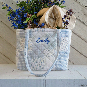 Sac fourre-tout mini personnalisé de haute qualité 100% coton, avec poignée longue, motif varié, réutilisable pour le shopping - Product Image 2