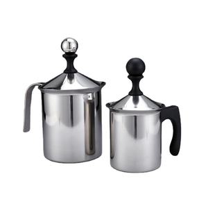 <span class=keywords><strong>Mousseur</strong></span> à lait manuel portable en acier inoxydable 304 avec poignée en plastique pour la préparation du café - Product Image 1