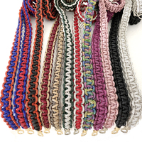 Sangle de sac à main en strass tressée faite à la main, scintillante, avec cristaux, modèle Sp001
