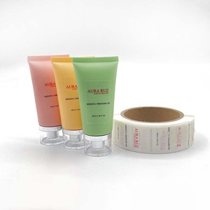 Özel yuvarlak şeffaf baskı gül altın folyo vinil yapışkan şeffaf Logo ambalaj etiket rulo - Product Image 6