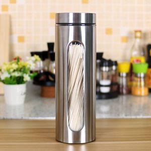 Bouteille alimentaire hermétique en acier inoxydable de qualité alimentaire, personnalisable pour la vente en gros, avec couvercle en verre pour le stockage visuel des grains de café et des céréales - Product Image 5