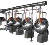YUCHO Nouvelle Machine Commerciale Automatique Compacte pour le Revêtement et le Polissage de Chocolats et de Lentilles en Chocolat