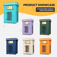 Kiosco Automático para el Cuidado de Mascotas, Gabinete Comercial para el Cuidado de Perros, Resistente a la Humedad, con Sistema de Limpieza
