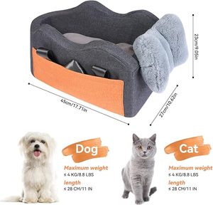 Asiento de coche para perros pequeños, asiento de consola central para cachorros, transportador de mascotas de viaje - Product Image 4