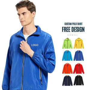 Veste coupe-vent respirante et fine avec logo personnalisé pour hommes et femmes, idéale pour les sports d'automne, résistante au vent - Product Image 1