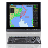 Système d'affichage électronique de cartes nautiques (ECDIS) Black Box Electronics avec système de gestion des alertes sans écran 19/27 pouces FMD-3200BB