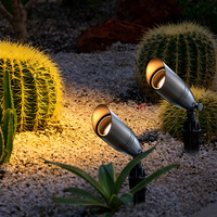 12V LED jardin pelouse Spike up lumière W/ 7W MR16 projecteur extérieur en laiton Style paysage voie cour veilleuse sol lampe au sol