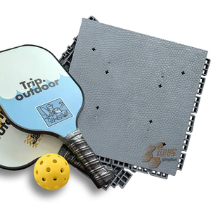 Venta al por mayor de baldosas de suelo deportivo termoplásticas entrelazadas para exteriores para Pickleball FIBA certificado garantía de 10 años fácil de limpiar - Product Image 1