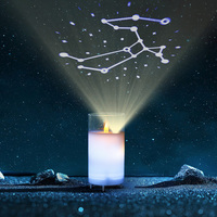KSWING Offre Spéciale lampe projecteur avec galaxy bougies électriques lampe bougie à projection étoilée