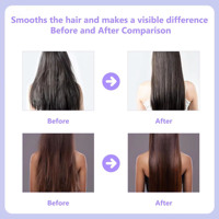 Rechargeable Mini Fer À Cheveux Ion Négatif Peigne Chaud Lisseur De Cheveux Portable Sans Fil Sans Fil Lisseur De Cheveux