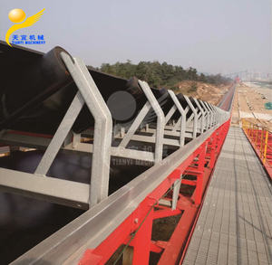 Profession elle kunden spezifische Größe Einfacher Gummiband förderer Bergbau Kohle Steinbruch Beton Transport Rollen band förderer - Product Image 3
