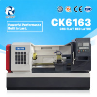 Hochpräzise CNC-Drehmaschine CK6163-1500 Horizontale Flachbett-CNC-Drehmaschine mit 4-Stationen-Werkzeughalter