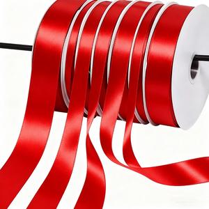 All'ingrosso della fabbrica di colore solido doppio colore regalo rosso stampato nastri di raso su due lati con 1cm 2.5 <span class=keywords><strong>cm</strong></span> 4 <span class=keywords><strong>cm</strong></span> <span class=keywords><strong>10</strong></span> <span class=keywords><strong>cm</strong></span> - Product Image 1