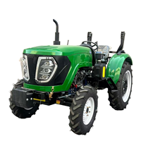 Tracteur agricole diesel 4x4 certifié CE 504 50HP avec charrue, herse et semoir