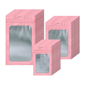 Tùy Chỉnh In Zip Khóa Nut Gói <span class=keywords><strong>3</strong></span> Bên Kín Trong Suốt Pouch Pet PE Nhựa Bao Bì Thực Phẩm Nhôm Lá Túi Với Cửa Sổ - Product Image 1