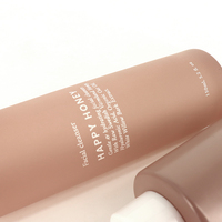Bouteille en Verre OEM pour Emballage Cosmétique Écologique 80ml 100ml 150ml avec Pompe Spray ou Pompe Lotion Dorée pour Soins de la Peau