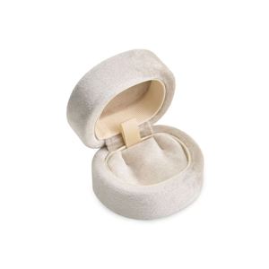 Boîte à collier en velours uni avec fermeture à pression en forme de D Taimy, personnalisable avec logo, pour emballage cadeau et rangement de bijoux pour les magasins de détail - Product Image 4
