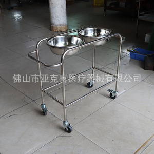 Soporte para lavabo doble de acero inoxidable Yaksi, engrosado y reforzado, con altura ajustable y pasamanos, ligero y - Product Image 4