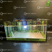 Terrarium intelligent à double température pour oiseaux, en verre, avec fermeture auto-agrippante, forme rectangulaire, prises intégrées, habitat tout-en-un pour reptiles et petits animaux