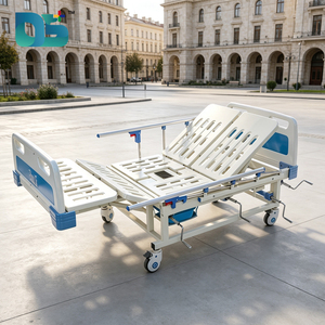 Letto Ospedaliero Manuale Compatto con Asta Portaflebo, Facile da Riporre, per Pazienti Paralizzati - Product Image 2