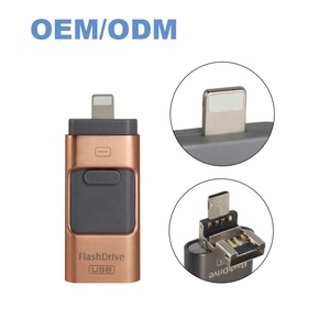 แฟลชไดรฟ์โลหะ3-in-1 USB 3.0 OTG แบบใช้แล้วทิ้งแท่งเมมโมรี่สติ๊ก2GB ถึง<span class=keywords><strong>512GB</strong></span> ใช้ได้กับ <span class=keywords><strong>iPhone</strong></span> และ Android - Product Image 6