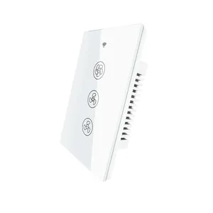 Tuya wifi smart switch US standard rf radio frequency remote control touch switch Alexa voice control,adjust wind speed at will