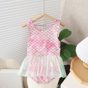 Nuovo costume da bagno estivo per bambine principessa stile sirena - Product Image 1
