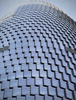 Mur-rideau en verre et aluminium pour la fabrication de projets d'ingénierie de bâtiments commerciaux