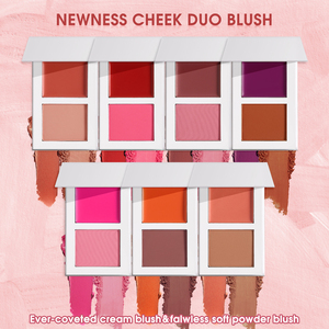 Finish Vibrant Double-Take High Pigment Rosy Blush Matte & Dew Orange Red Blush Palette <span class=keywords><strong>Crame</strong></span> & Powder cheek blush - Product Image 3